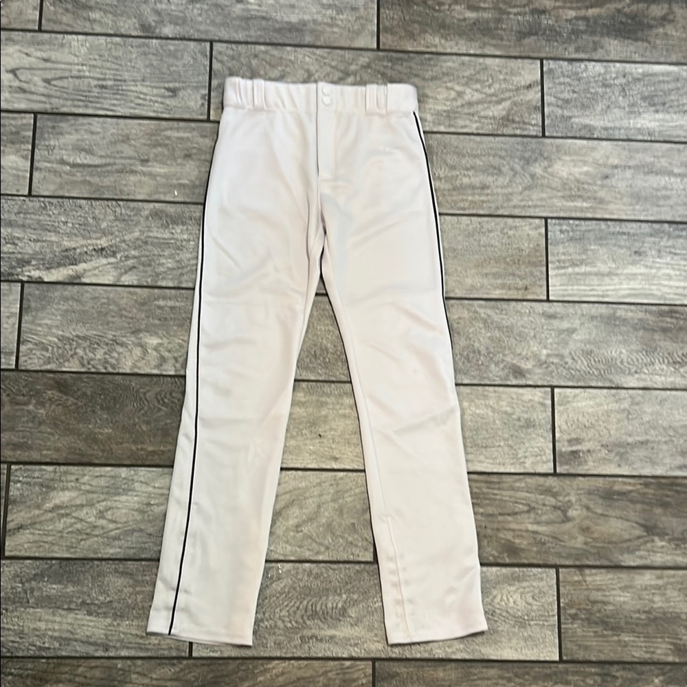 PRO MARK by Martin Youth White Baseball Pants with Black Piping Youth XL NWT